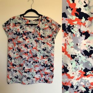 Camo print top
